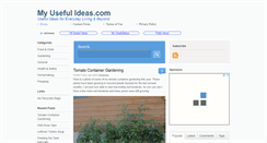 Desktop Screenshot of myusefulideas.com