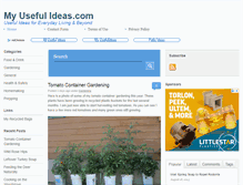 Tablet Screenshot of myusefulideas.com
